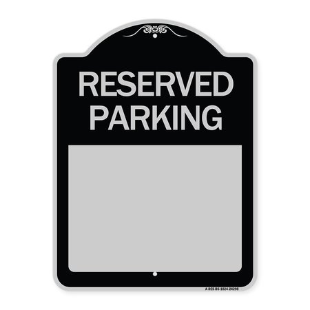 SIGNMISSION Blank Reserved Parking Heavy-Gauge Aluminum Architectural Sign, 24" x 18", BS-1824-24298 A-DES-BS-1824-24298